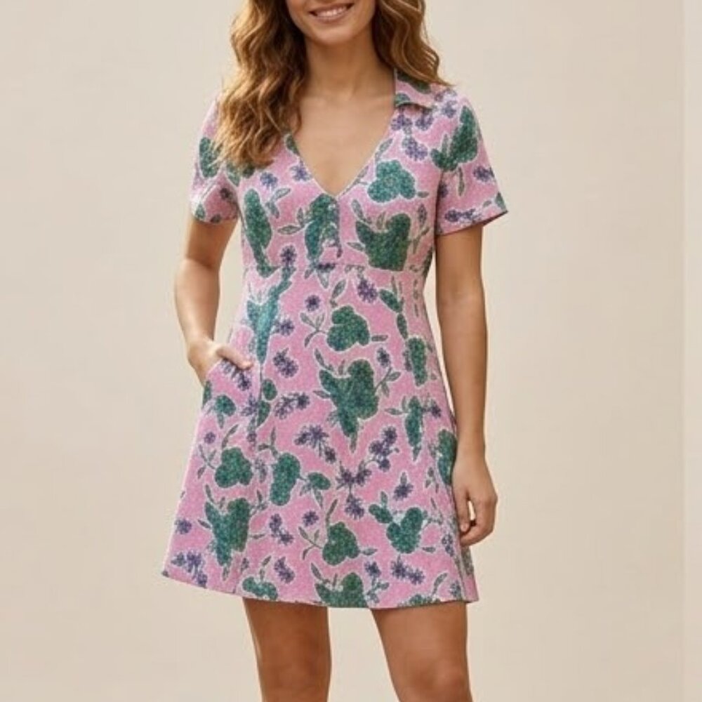 LEFTIES Floral Print Mini Dress - Size S